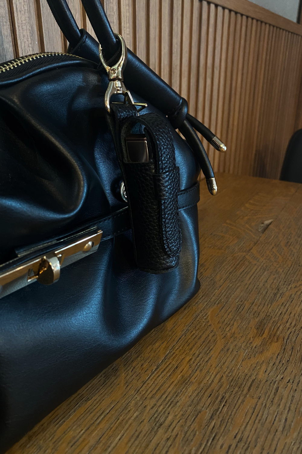 Leather Lipstick Charm